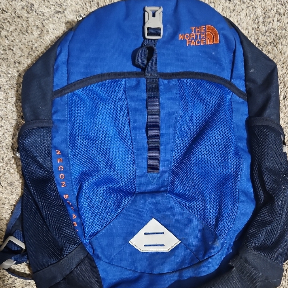 The North Face Blue Backpack Durable Outdoor Design